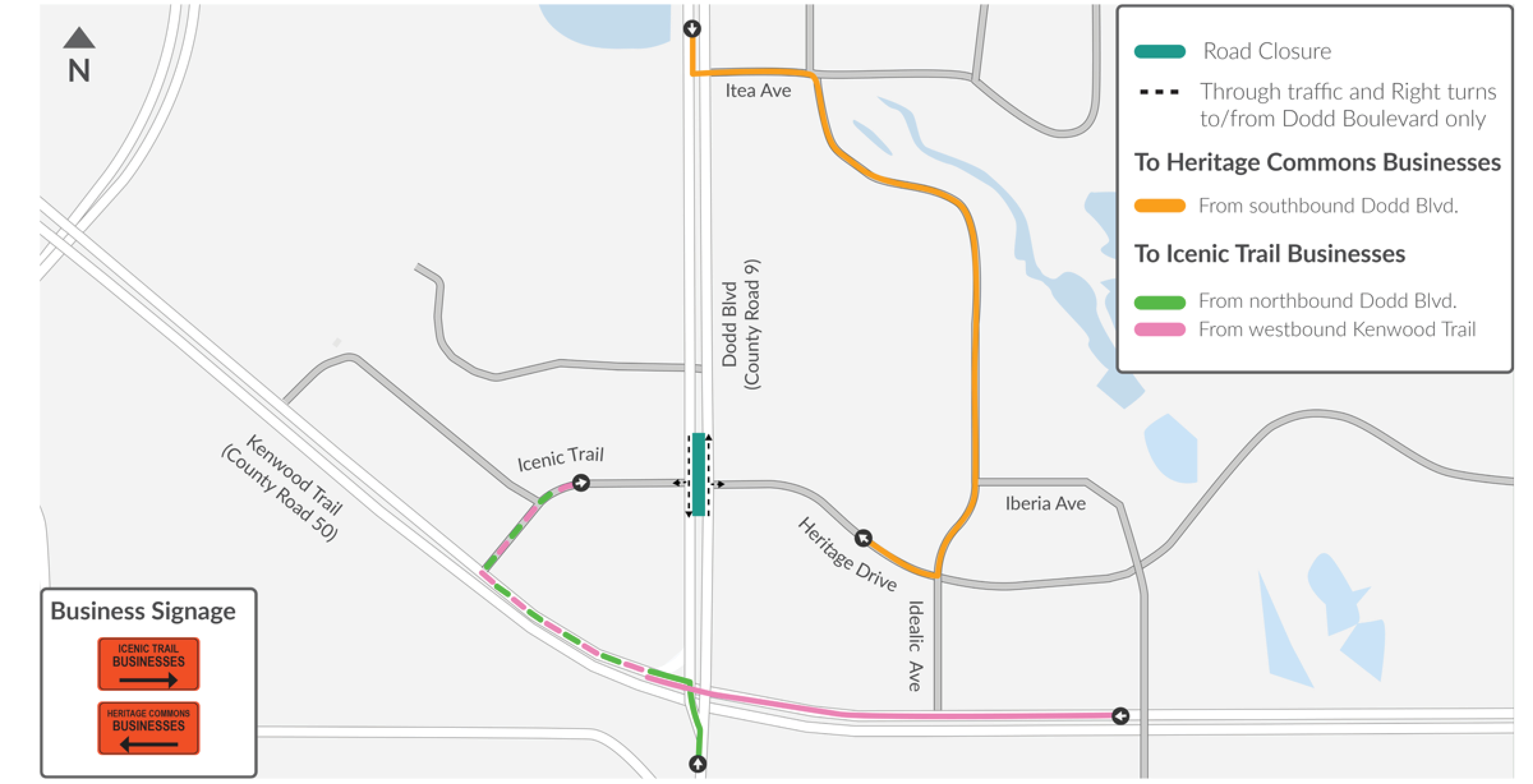 Phase 2 construction detour